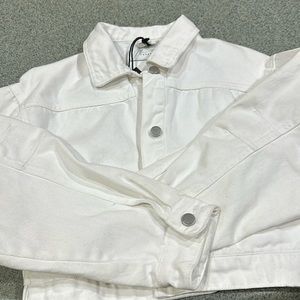 White jean jacket